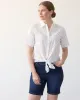 Short-Sleeve Eyelet Blouse with Shirt Collar sold by Reitmans