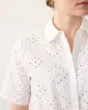 Short-Sleeve Eyelet Blouse with Shirt Collar sold by Reitmans