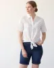 Short-Sleeve Eyelet Blouse with Shirt Collar sold by Reitmans