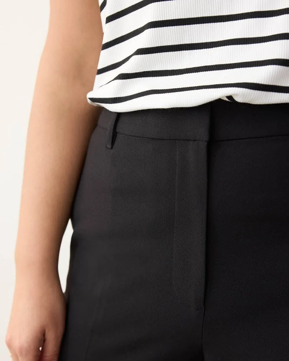 Slim-Leg High-Rise Twill Pant sold by Reitmans product image thumbnail 5