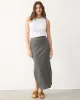 Pull-On Ribbed Maxi Skirt with Side Slit sold by Reitmans