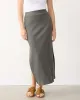 Pull-On Ribbed Maxi Skirt with Side Slit sold by Reitmans