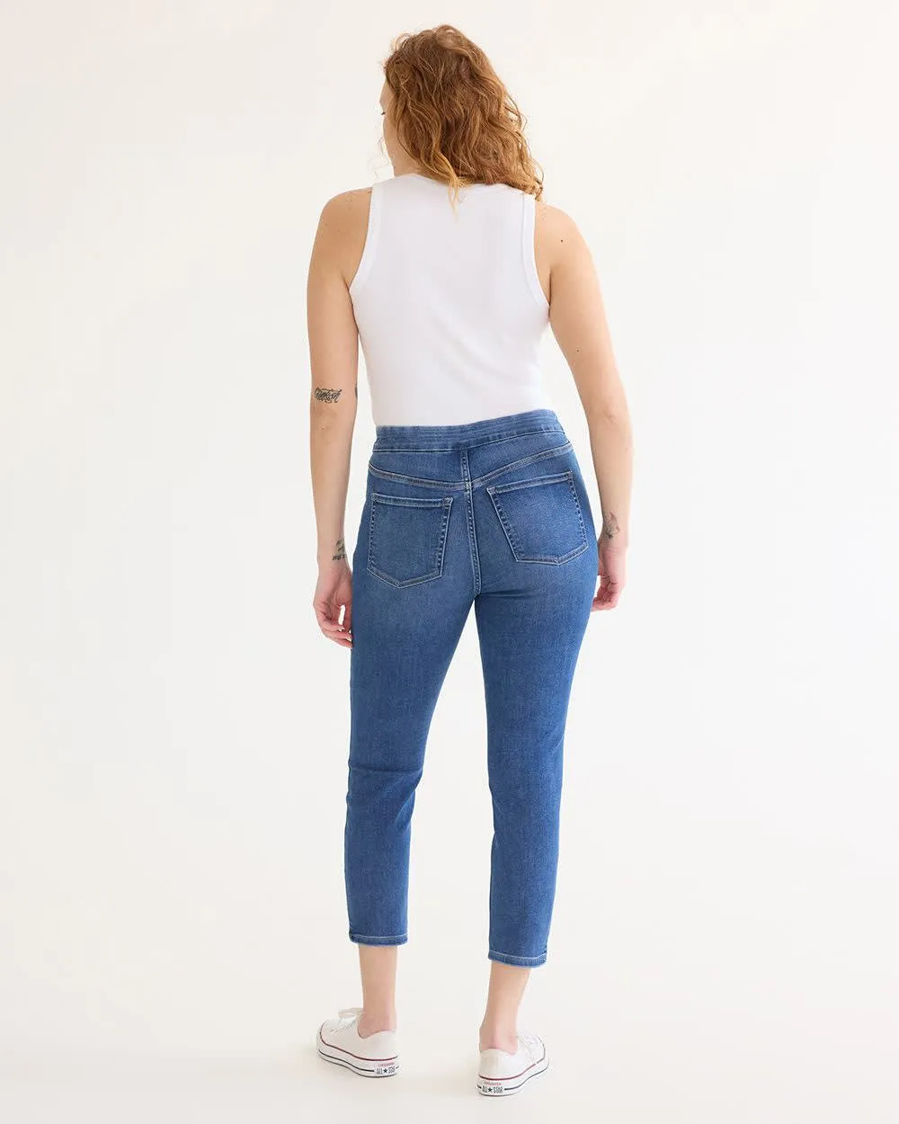 Cropped Denim Legging Pants - R Essentials - Petite sold by Reitmans product image thumbnail 2