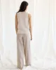 Linen-Blend Tank with Open Stitches sold by Reitmans