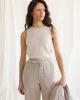 Linen-Blend Tank with Open Stitches sold by Reitmans