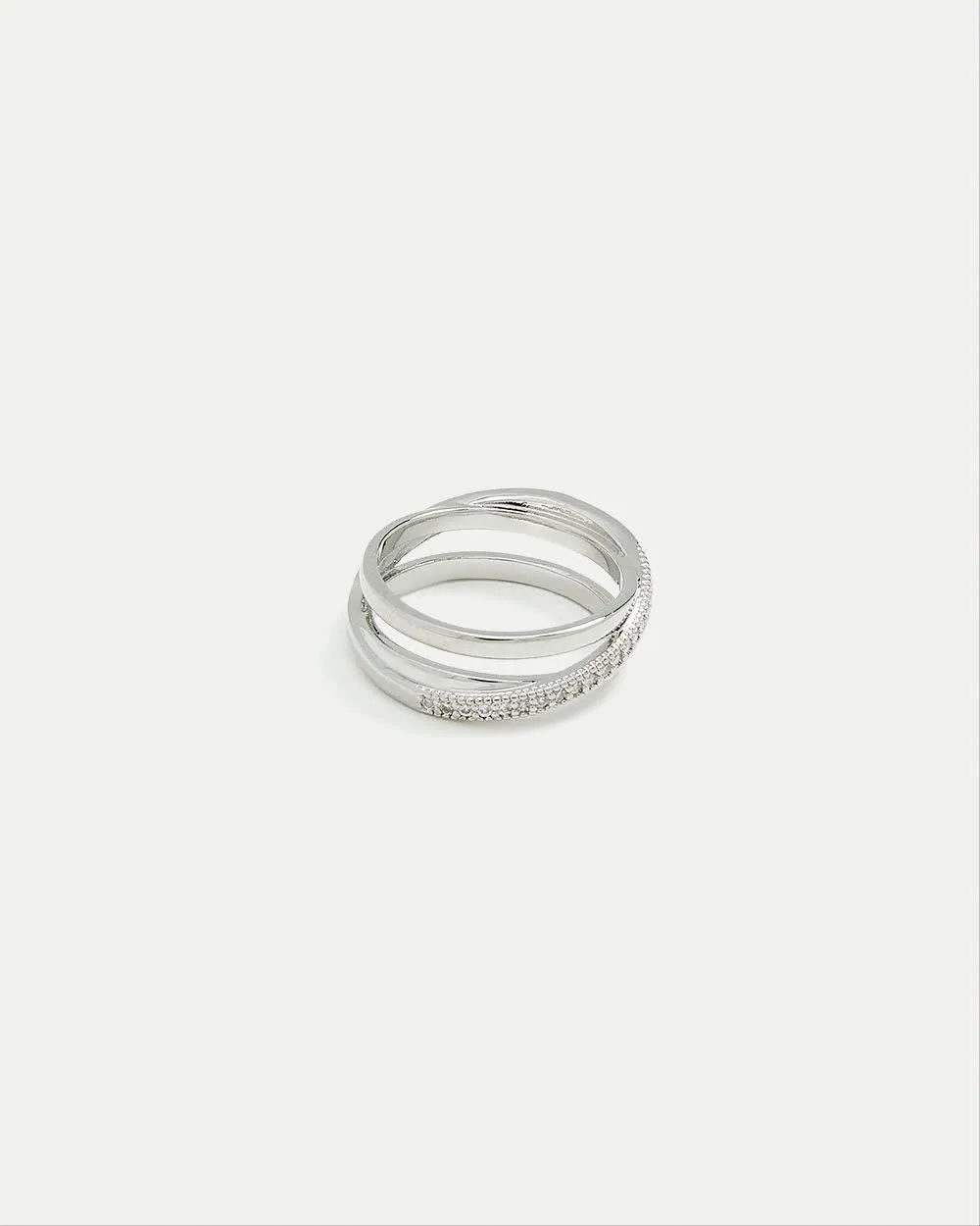 Crossover Ring with Rhinestones sold by Reitmans product image thumbnail 2