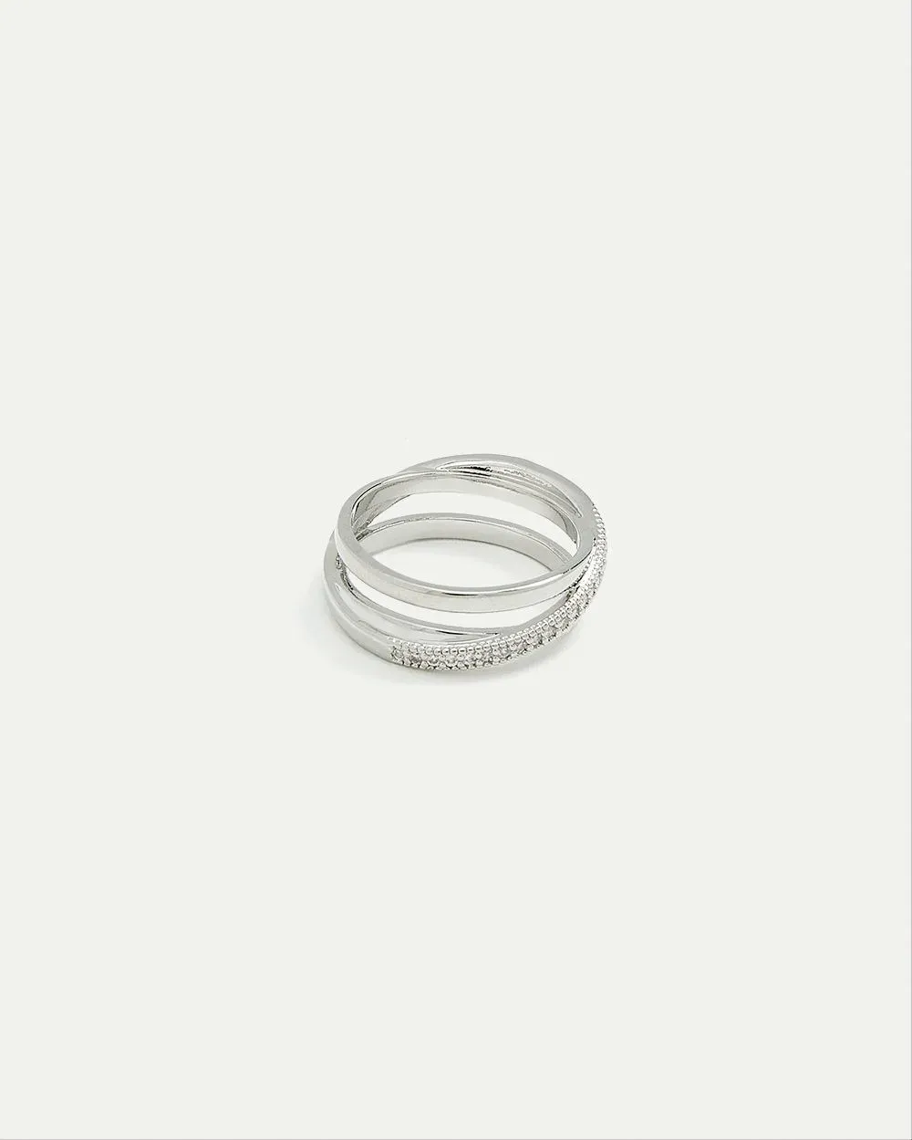 Crossover Ring with Rhinestones sold by Reitmans product image thumbnail 4