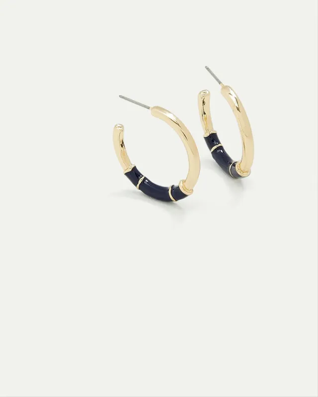 Open Hoops with Enamel sold by Reitmans