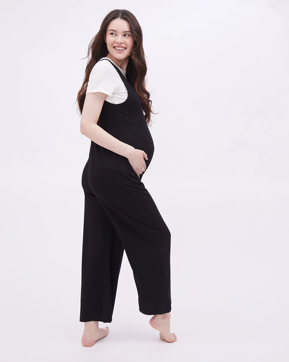 Relaxed-Fit Nursing Jumpsuit - Thyme Maternity sold by Reitmans product image thumbnail 3