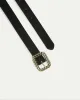 Skinny Faux Suede Belt with Fancy Buckle sold by Reitmans