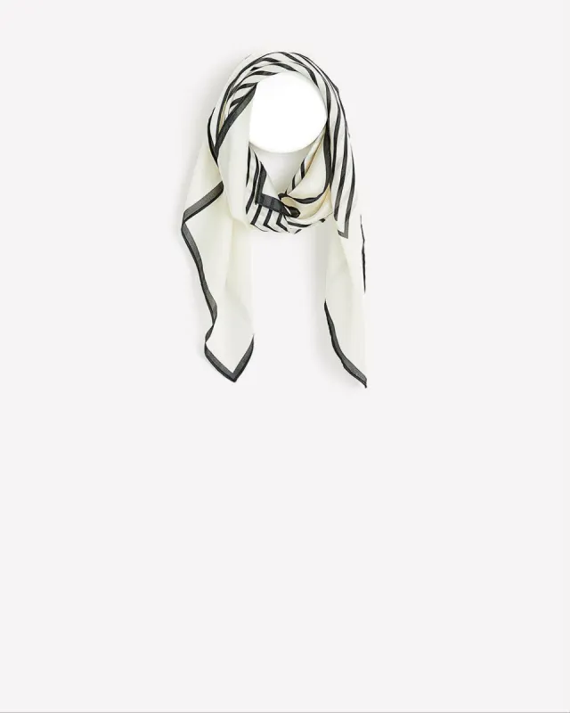 Striped Square Satin Scarf sold by Reitmans