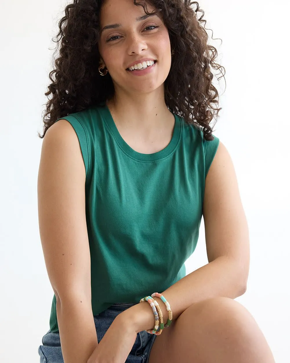 Cap-Sleeve Top with Scoop Neckline sold by Reitmans product image thumbnail 3