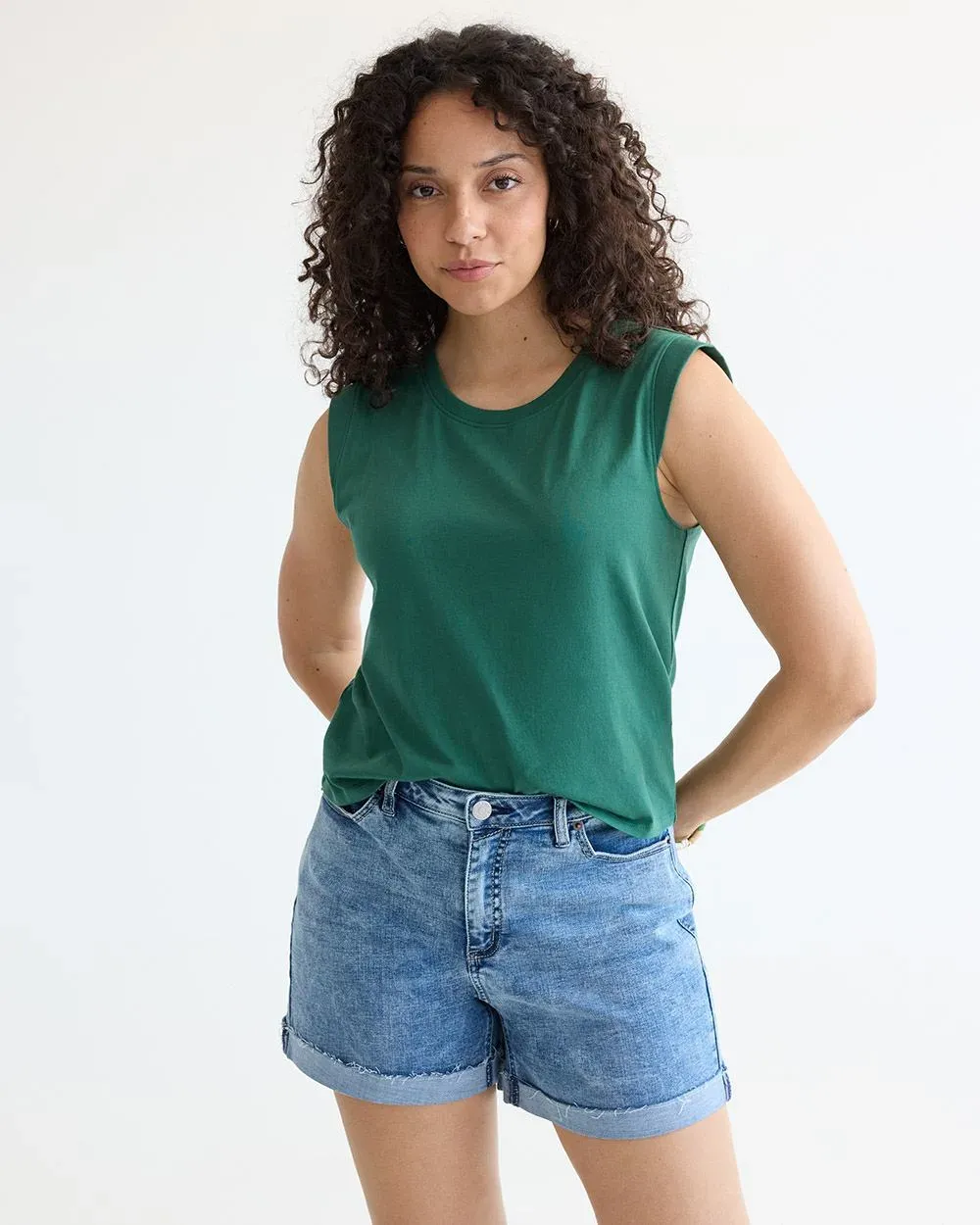 Cap-Sleeve Top with Scoop Neckline sold by Reitmans product image thumbnail 5