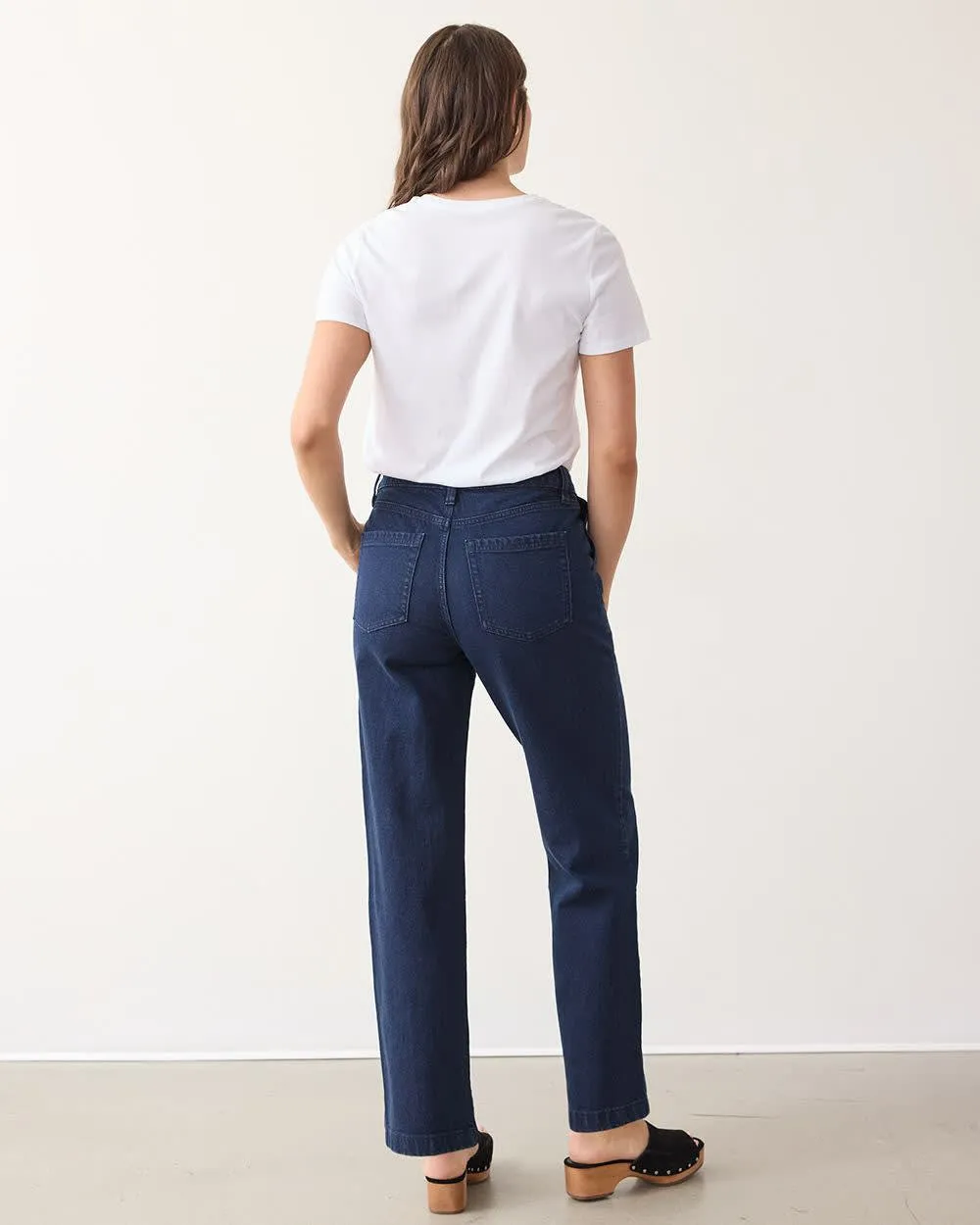 Straight-Leg Mid-Rise Utility Jean - Curvy Fit sold by Reitmans product image thumbnail 2