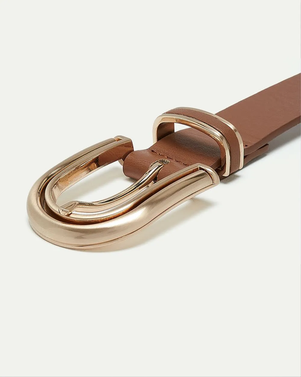 Faux Leather Belt with Brushed Metal Buckle sold by Reitmans product image thumbnail 2