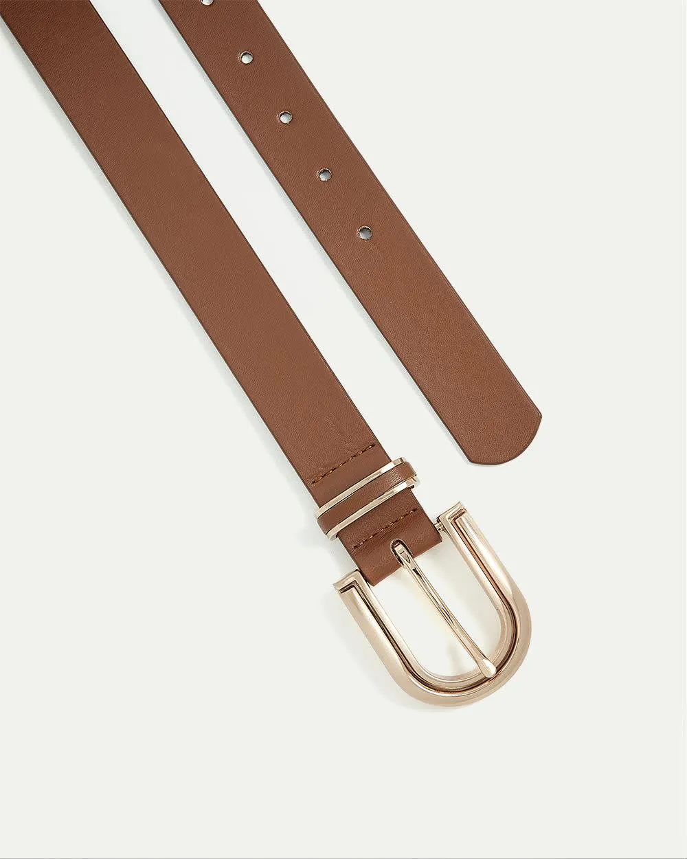 Faux Leather Belt with Brushed Metal Buckle sold by Reitmans product image thumbnail 3