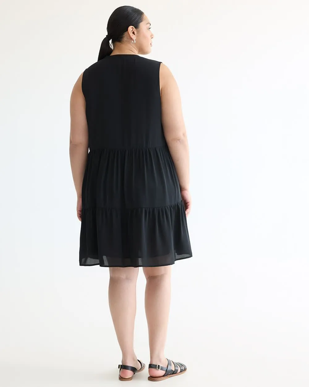 Sleeveless Tiered Swing Dress sold by Reitmans product image thumbnail 2