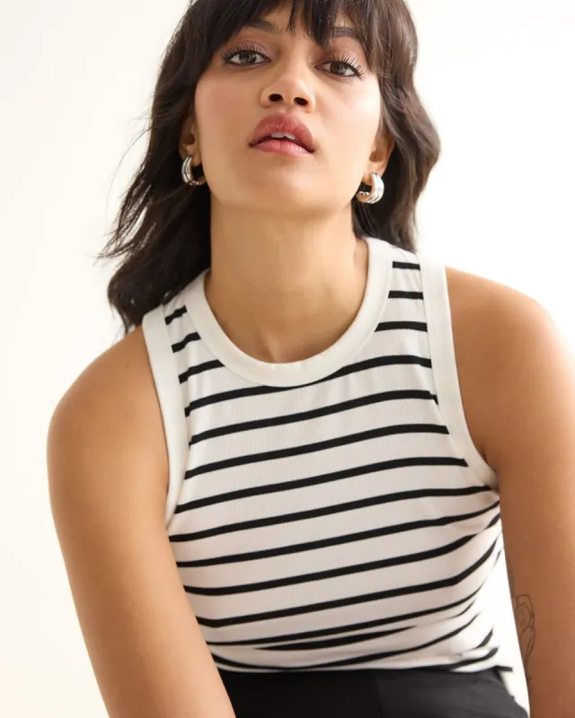 Ribbed Crew-Neck Tank sold by Reitmans
