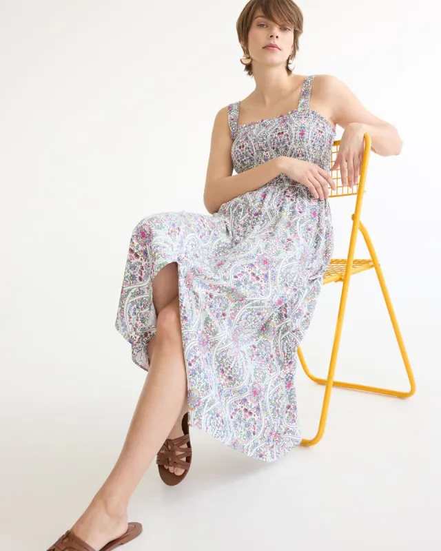 Sleeveless Midi Dress with Smocked Top sold by Reitmans