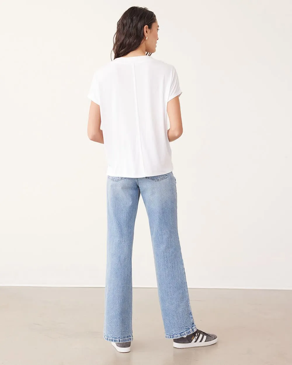 Extended-Sleeve V-Neck Top sold by Reitmans product image thumbnail 2