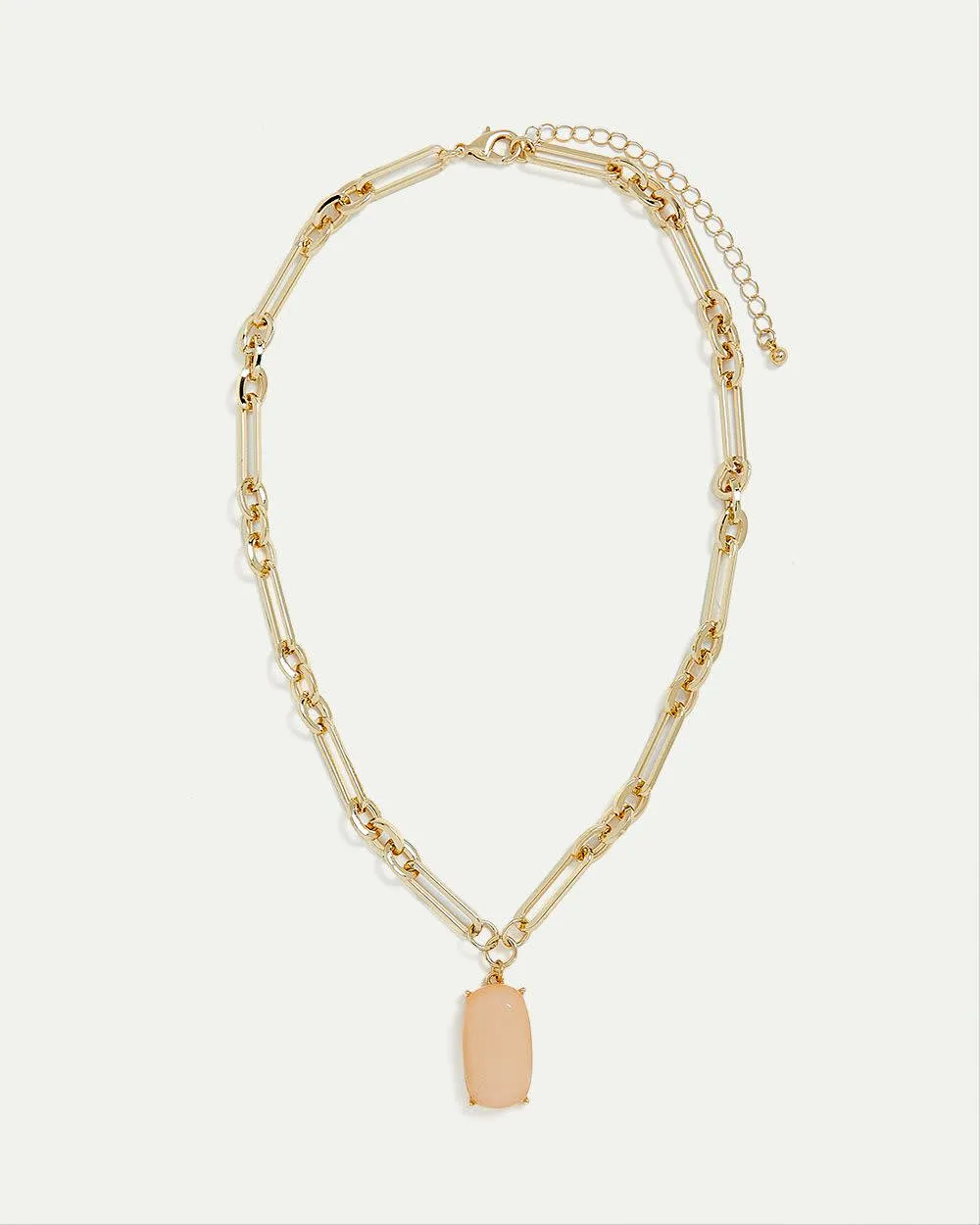 Short Necklace with Large Stone Pendant sold by Reitmans product image thumbnail 2