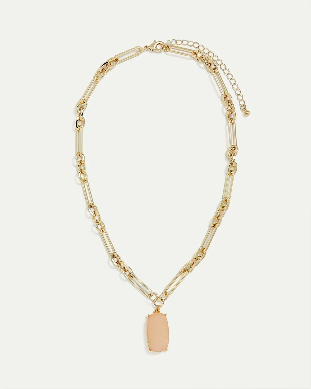 Short Necklace with Large Stone Pendant sold by Reitmans product image thumbnail 4