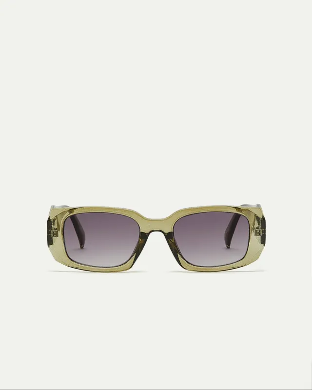 Green Rectangular Sunglasses sold by Reitmans