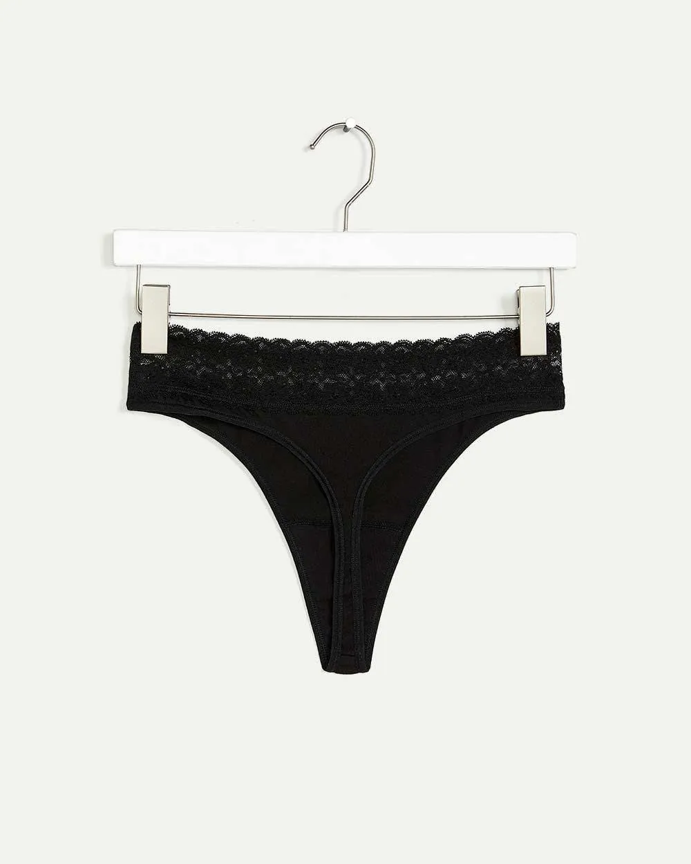 Cotton Tanga Panties with Lace Waistband - R Line sold by Reitmans product image thumbnail 2