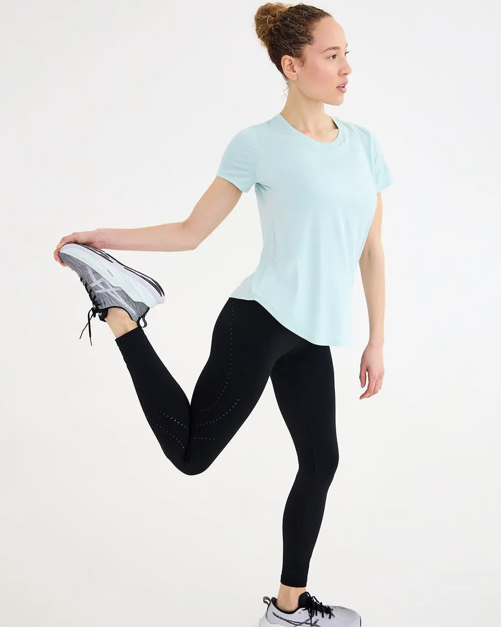 Short-Sleeve Crew-Neck Tee - Dry Lux Hyba Essentials sold by Reitmans product image thumbnail 3