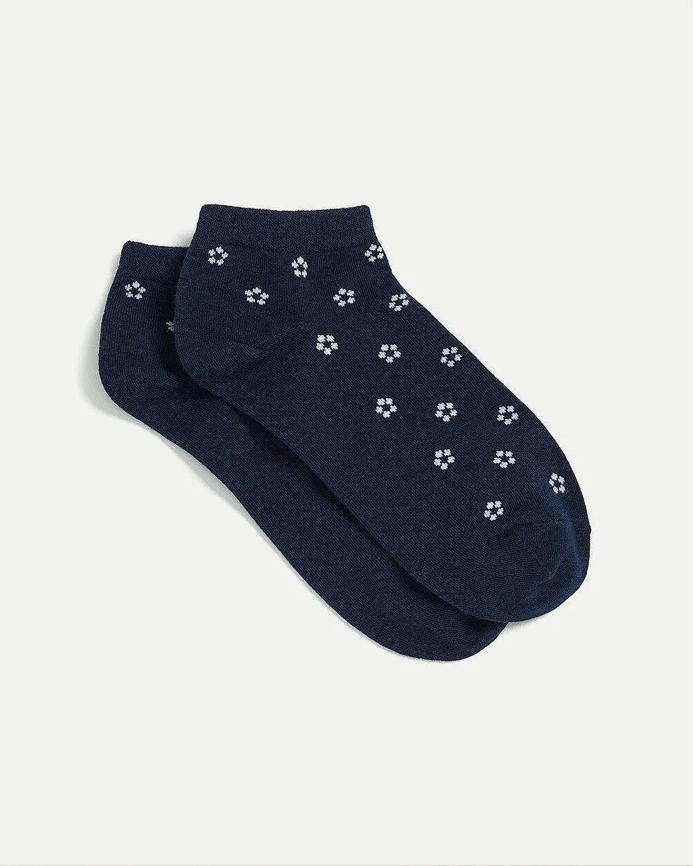 Cotton Anklet Socks with Dotted Flowers sold by Reitmans