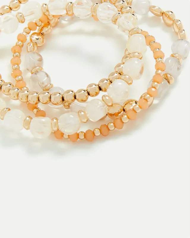 Beaded Elastic Bracelets - Set of 4 sold by Reitmans