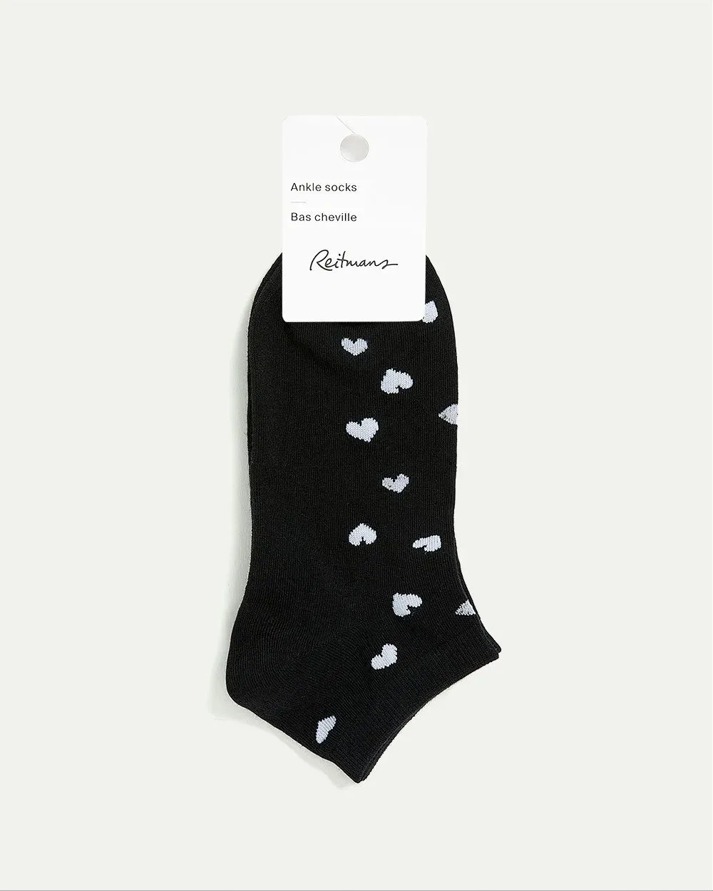 Cotton Anklet Socks with Hearts sold by Reitmans product image thumbnail 5