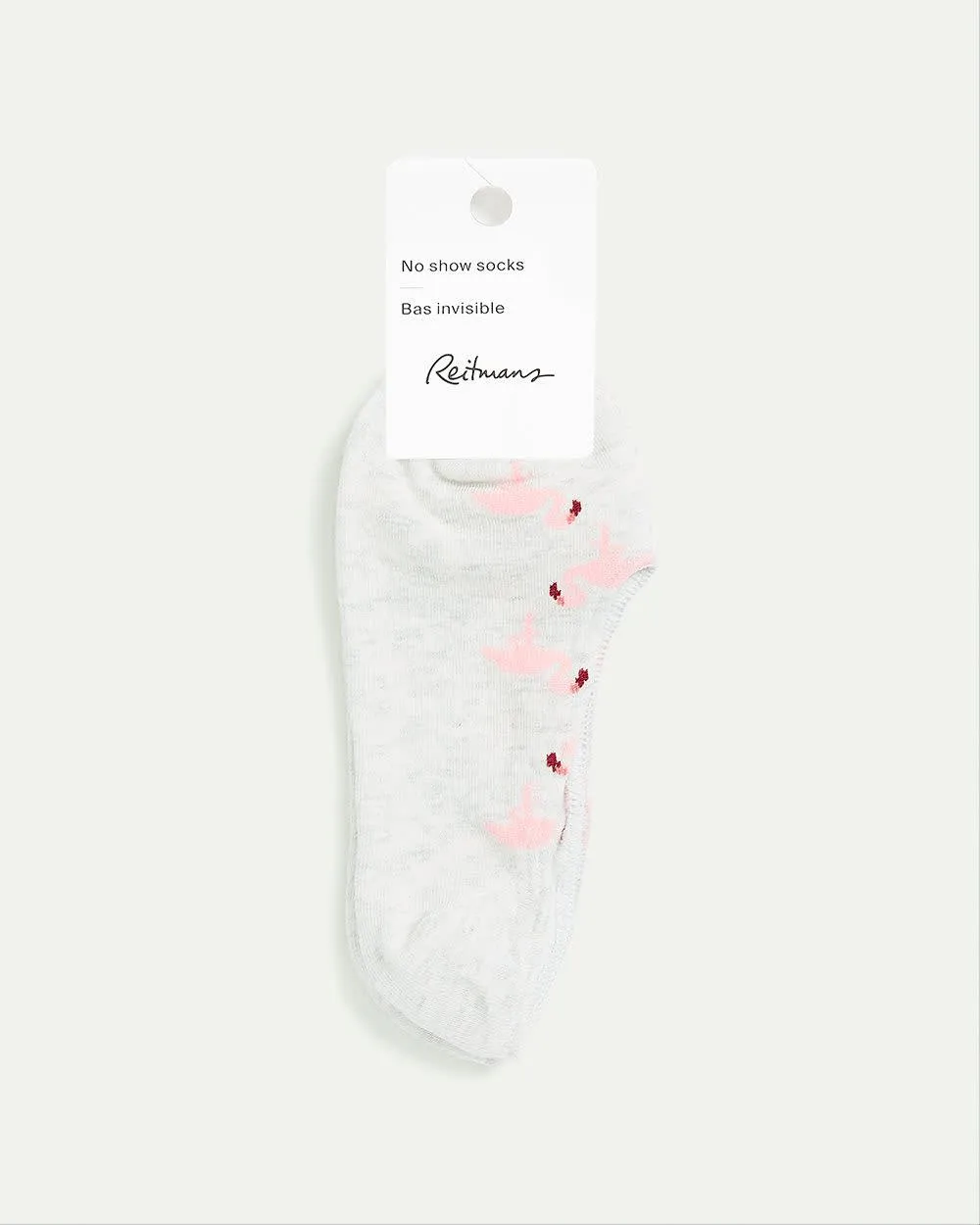 No-Show Cotton Socks with Flamingos sold by Reitmans product image thumbnail 2