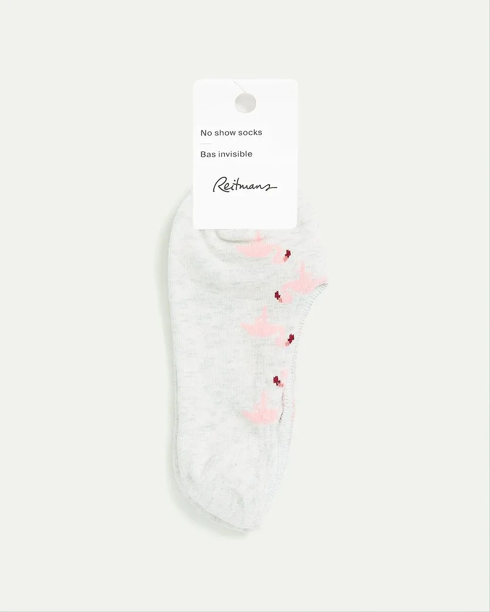 No-Show Cotton Socks with Flamingos sold by Reitmans product image thumbnail 5