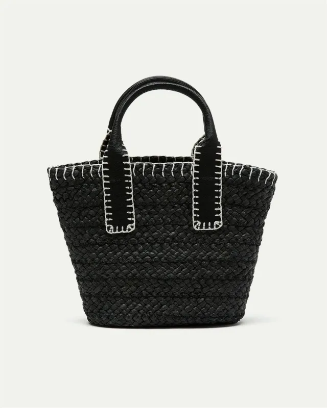 Straw Bag with Contrast Stitches sold by Reitmans