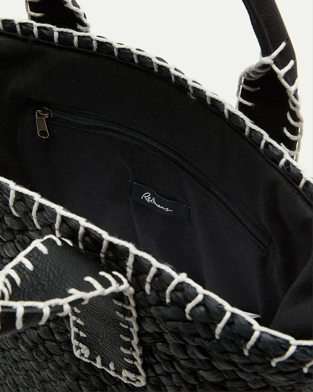 Straw Bag with Contrast Stitches sold by Reitmans product image thumbnail 2