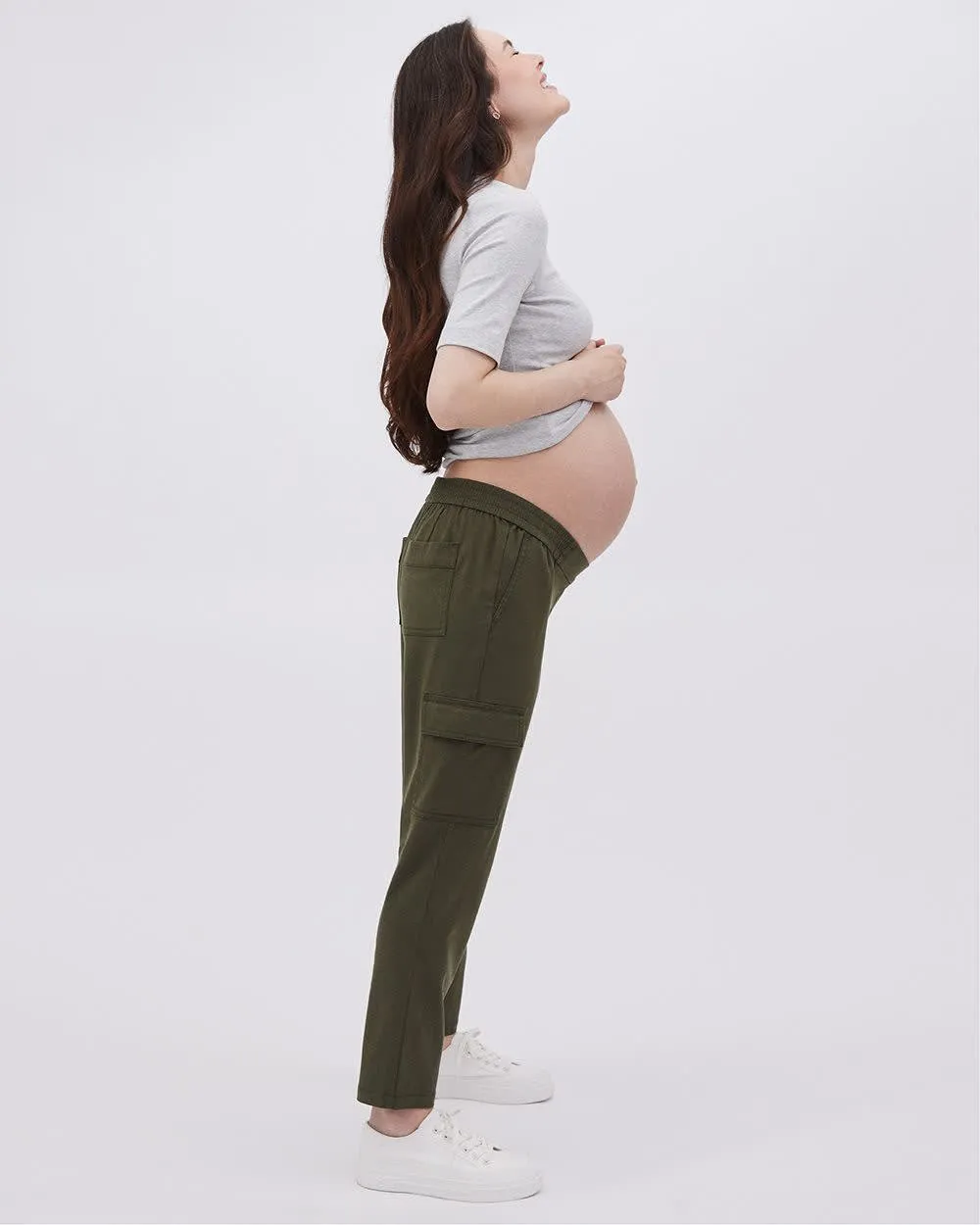 Short-Sleeve Crew-Neck Top - Thyme Maternity sold by Reitmans product image thumbnail 2