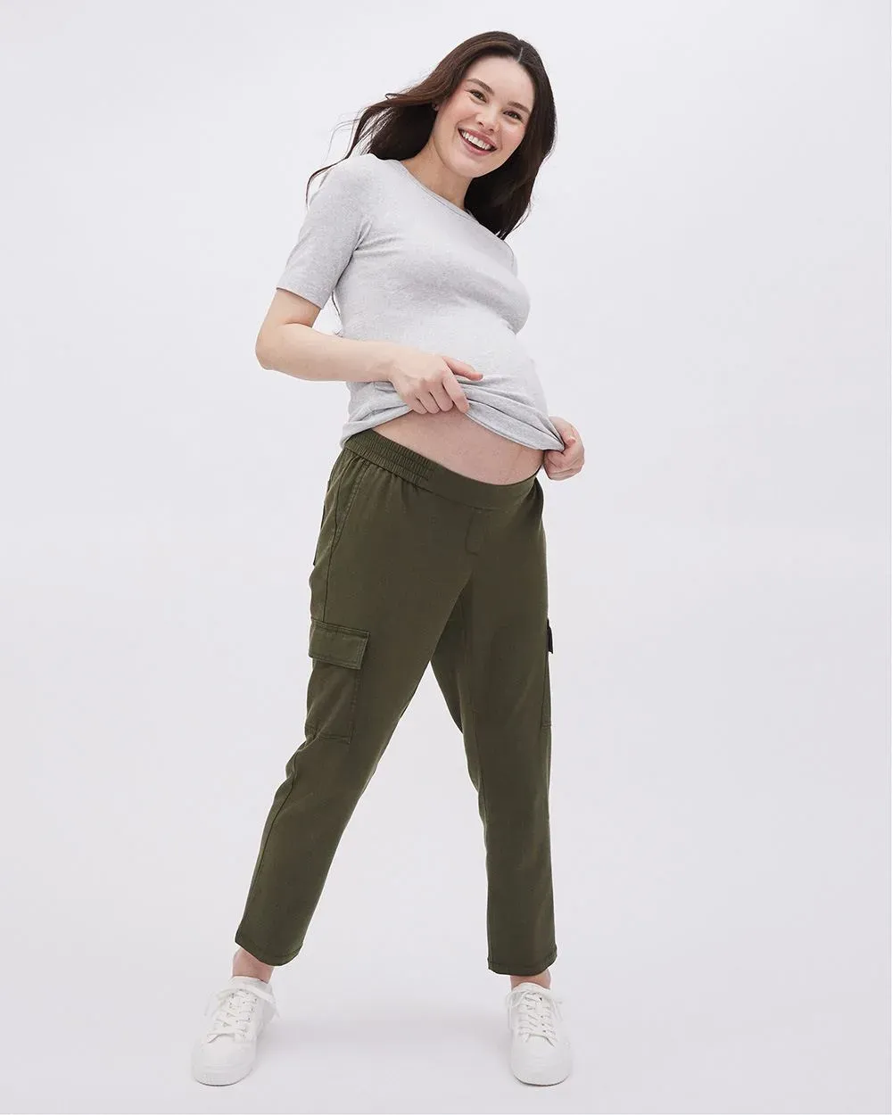 Short-Sleeve Crew-Neck Top - Thyme Maternity sold by Reitmans product image thumbnail 5