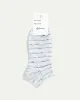 Cotton Anklet Socks with Stripes sold by Reitmans