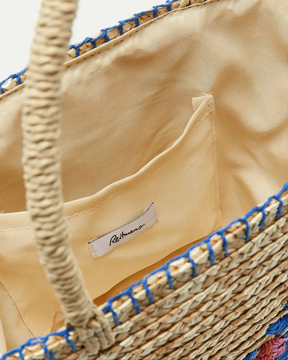 Embroidered Straw Basket Bag sold by Reitmans product image thumbnail 2