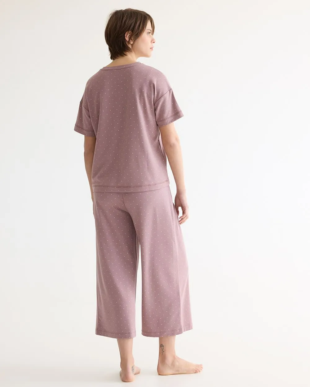Short-Sleeve French Terry Pyjama Top - R Line sold by Reitmans product image thumbnail 2