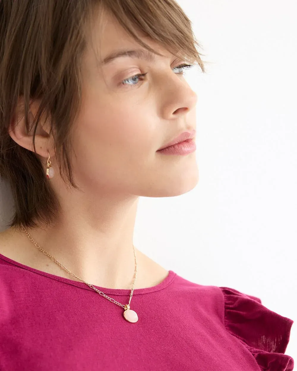 Figaro Chain Necklace with Round Pendant sold by Reitmans product image thumbnail 4