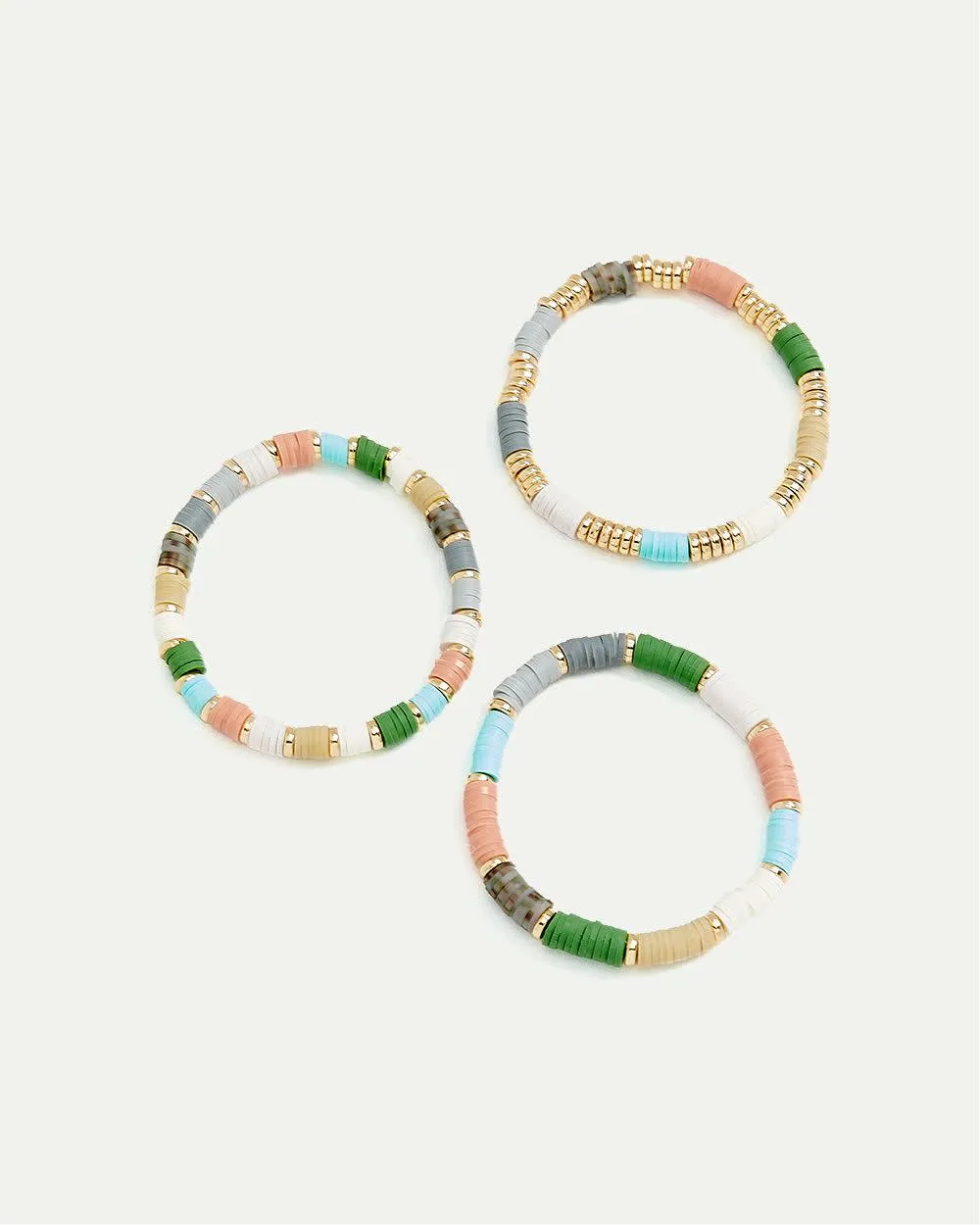 Elastic Bracelets with Rubber Chips - Set of 3 sold by Reitmans product image thumbnail 3