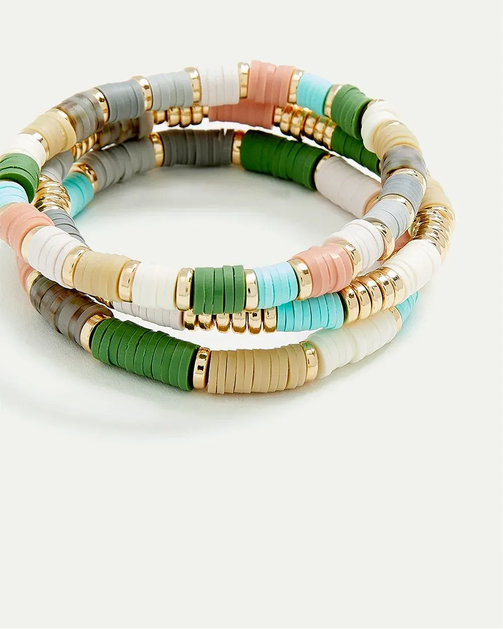 Elastic Bracelets with Rubber Chips - Set of 3 sold by Reitmans product image thumbnail 5