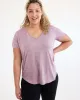 Short-Sleeve V-Neck Tee - Dry Lux Hyba Essentials sold by Reitmans