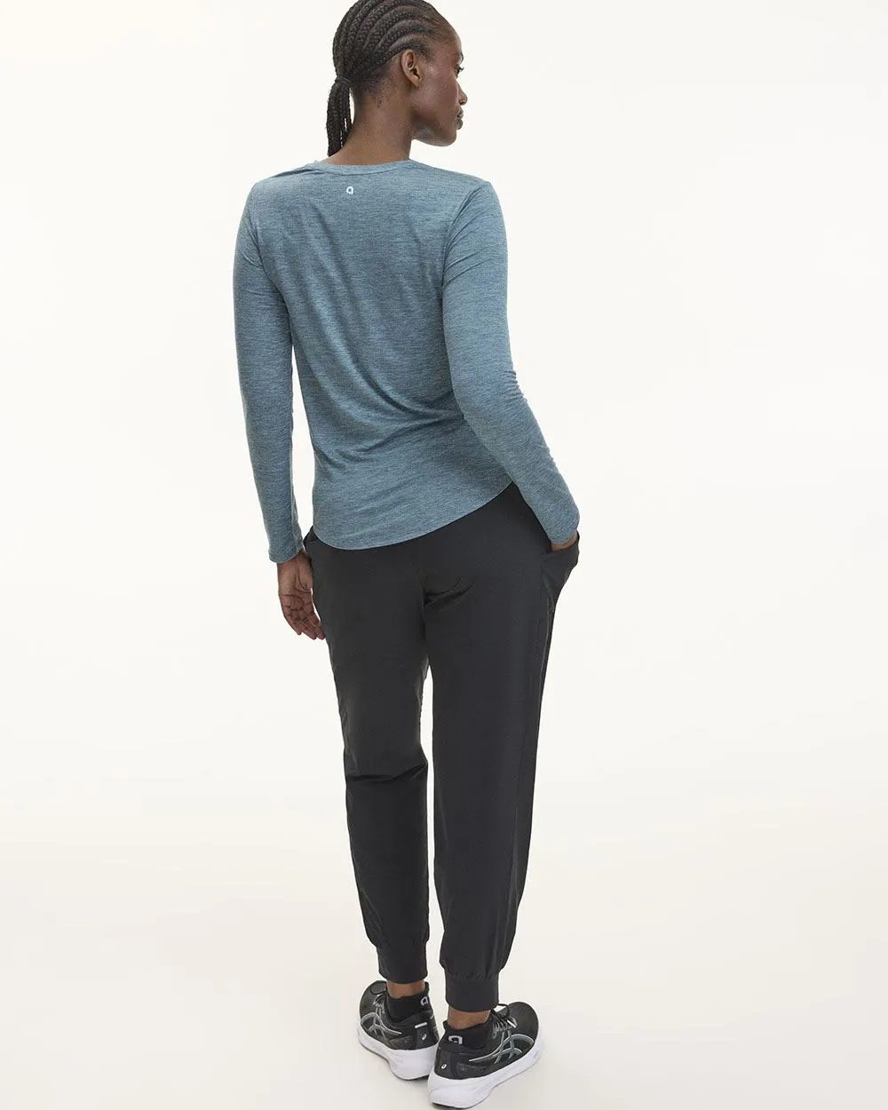 Long-Sleeve Crew-Neck Tee - Dry Lux Hyba Essentials sold by Reitmans product image thumbnail 2