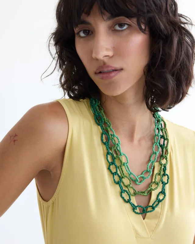 Three-Layer Beaded Necklace sold by Reitmans
