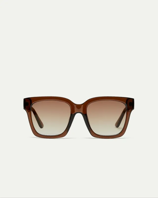 Brown Square Sunglasses sold by Reitmans