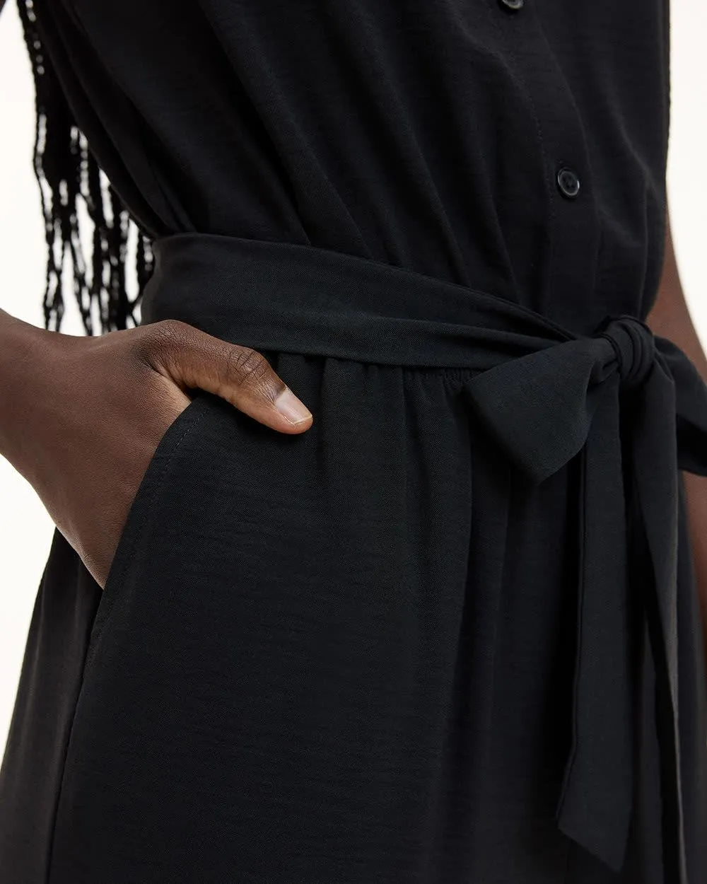 Straight-Leg Sleeveless Jumpsuit with Shirt Collar sold by Reitmans product image thumbnail 4