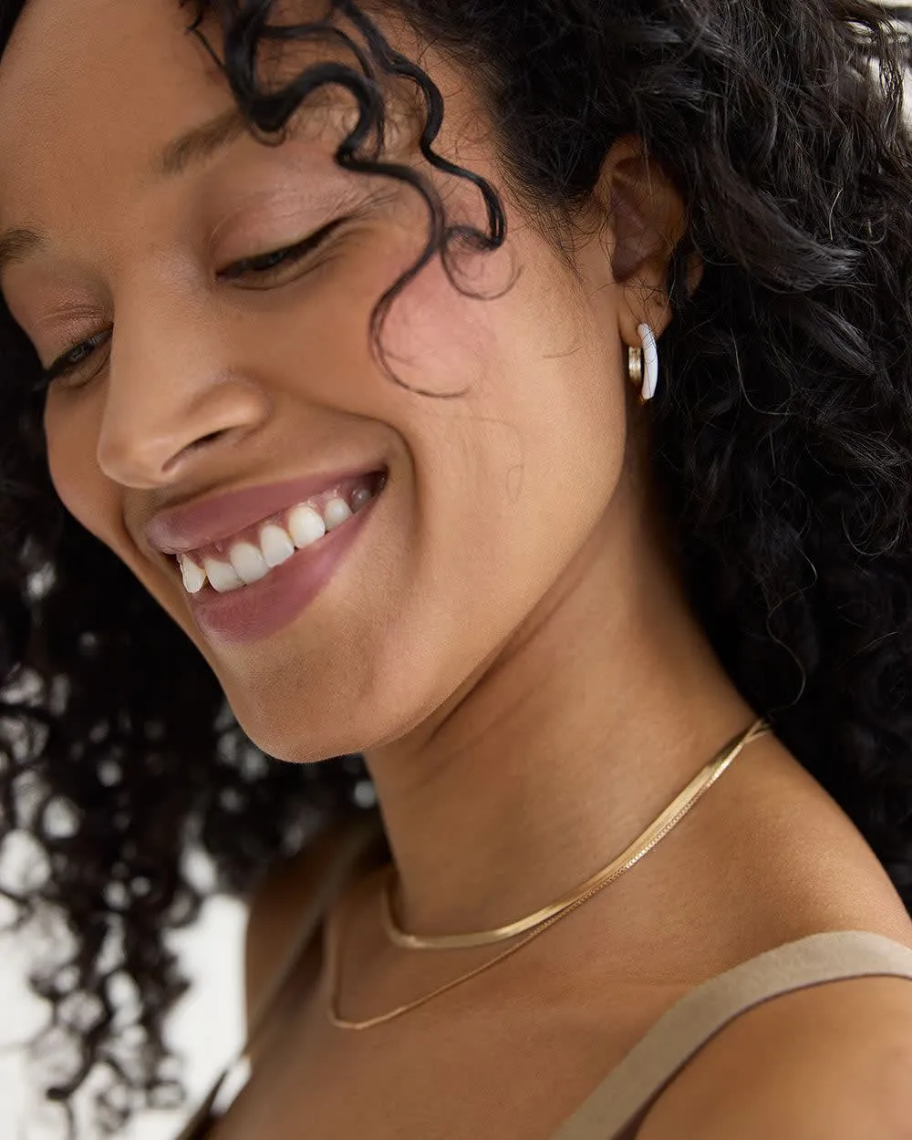 Small Hoops with Enamel sold by Reitmans